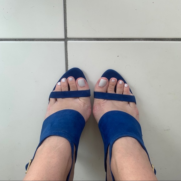 Zara Suede Heeled Sandals - Picture 5 of 6